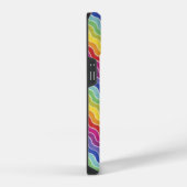 カラフルな波動   iPhoneケース (右側面)