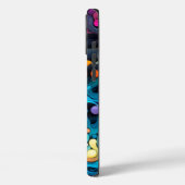 カラフルな波模様のカスタムテンプレート Case-Mate iPhoneケース (裏面 / 左)