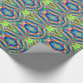 カラフルな波 ラッピングペーパー (角)