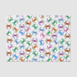 カラフルな海のカニのティッシュペーパー 薄葉紙