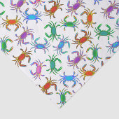 カラフルな海のカニのティッシュペーパー 薄葉紙 (詳細)