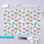 カラフルな海のカニのティッシュペーパー 薄葉紙 (クラフト)