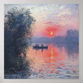 カラフルな海の夕焼けの壁のアート寝室の装飾 ポスター