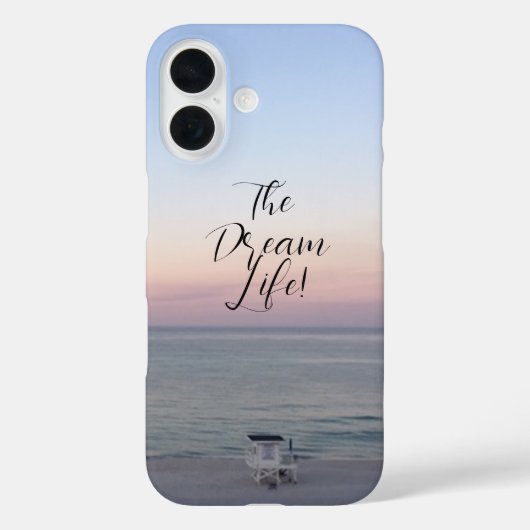 カラフルな海の日の出 夢の人生 引用 Case-Mate iPhoneケース (裏面)