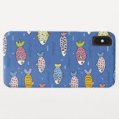 カラフルな海洋生物のスマホケース Case-Mate iPhoneケース (裏面(横))