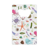 カラフルな海洋生物 クレジットカード栓抜き (裏面)