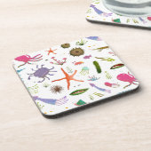 カラフルな海洋生物 コースター (左側)