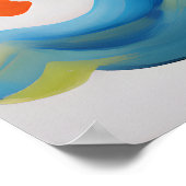 カラフルな海賊船のアートポスター ポスター (角)