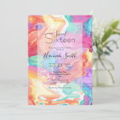 カラフルな液体大理石の夢 招待状 (スタンド正面)