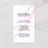 カラフルな渦巻のメーキャップアーティスト 名刺 (裏面)