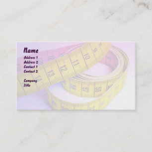 カラフルな測定テープ 名刺