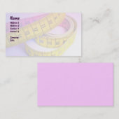 カラフルな測定テープ 名刺 (正面/裏面)