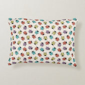 カラフルな漫画のてんとう虫のパターン アクセントクッション (裏面)