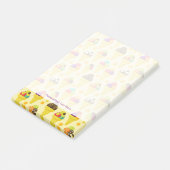 カラフルな漫画のアイスクリームコーン ポストイット (アングル)