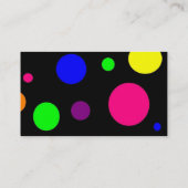 カラフルな点 名刺 (裏面)