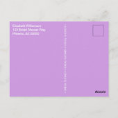 カラフルな焼きマカロン　ブライダルシャワー ポストカード (裏面)