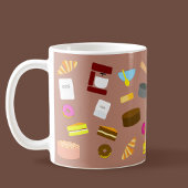 カラフルな焼き菓子と調理器具 コーヒーマグカップ