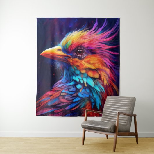 カラフルな熱帯の鳥 タペストリー (インサイチュ)