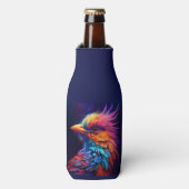 カラフルな熱帯の鳥 ボトルクーラー (ボトル正面)