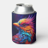 カラフルな熱帯の鳥 缶クーラー (缶正面)