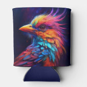 カラフルな熱帯の鳥 缶クーラー (裏面)