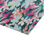 カラフルな熱帯パターン カッティングボード (角)