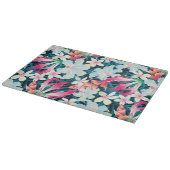 カラフルな熱帯パターン カッティングボード (角)