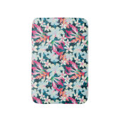 カラフルな熱帯パターン バスマット (正面縦)