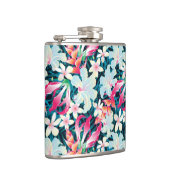 カラフルな熱帯パターン フラスク (右)