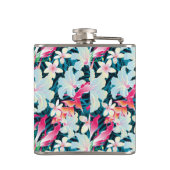 カラフルな熱帯パターン フラスク (裏面)