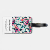 カラフルな熱帯パターン ラゲッジタグ (裏面横)