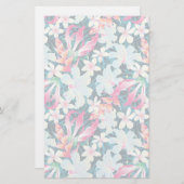 カラフルな熱帯パターン 便箋 (正面/裏面)