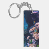 カラフルな熱帯珊瑚礁 キーホルダー (正面左)