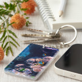 カラフルな熱帯珊瑚礁 キーホルダー (正面右)