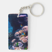 カラフルな熱帯珊瑚礁 キーホルダー (裏面)