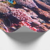 カラフルな熱帯珊瑚礁 ラッピングペーパー (角)