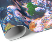 カラフルな熱帯珊瑚礁 ラッピングペーパー (ロールコーナー)