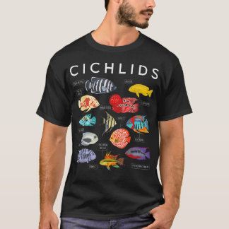 カラフルな熱帯魚 カシクラの生物学 Tシャツ