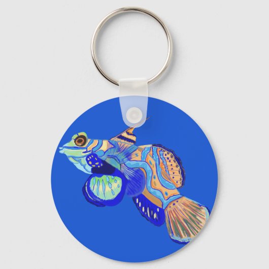カラフルな熱帯魚 キーホルダー (正面)