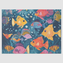 カラフルな熱帯魚 薄葉紙