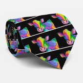 カラフルな牛 ネクタイ (ロール)