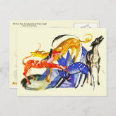 カラフルな犬たち ポストカード (正面/裏面)