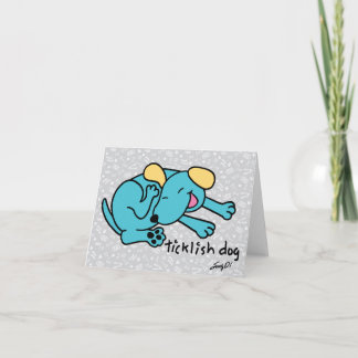 カラフルな犬の子犬 カード