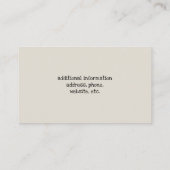 カラフルな犬は|のかわいいペット着席の動物愛好家に直面します 名刺 (裏面)