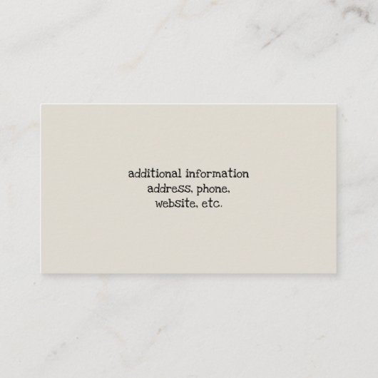 カラフルな犬は|のかわいいペット着席の動物愛好家に直面します 名刺 (裏面)