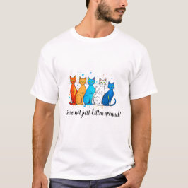 カラフルな猫のイラストが可愛い 猫好きのためのTシャツ Tシャツ