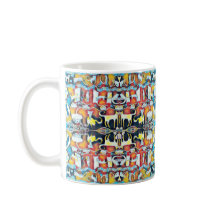 カラフルな猫の万華鏡のように千変万化するパターン