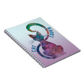 カラフルな猫好き ノートブック (右側)