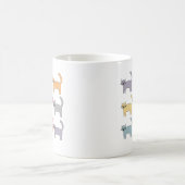 カラフルな猫 コーヒーマグカップ (中央)