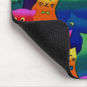 カラフルな猫 マウスパッド (コーナー)